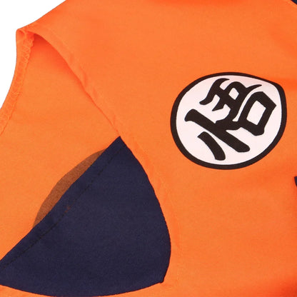 Kids Anime Son Goku Cosplay Costumes Krillin Training Clothes Superhero Outfits with Super Saiyan Wig Comic Con Party Costume