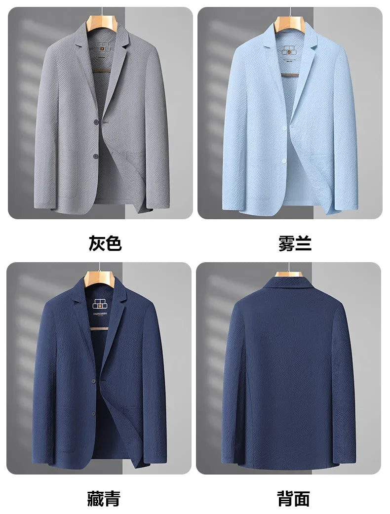 Summer new style suit jacket - Men's fashionable lightweight breathable quick-drying coat with sun protection fabric