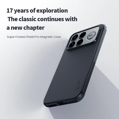جراب حماية Nillkin Magnetic Super Frosted Shield Pro Magsafe كامل لهاتف Xiaomi Poco F8 Ultra