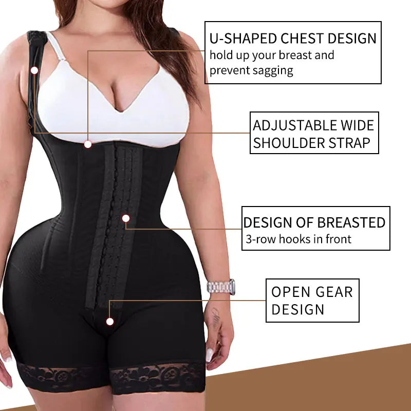 Women Tummy Control Body Sculpting Faja Girdles Post Lipo Surgical Reducing Shapers Postpartum Stage 2 BBL Shapewear