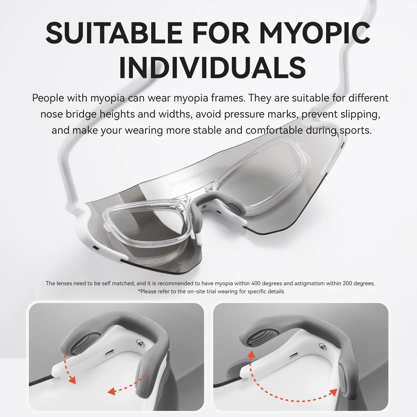 Photochromic Cycling Glasses Windproof Dustproof UV400 Protection Glasses Cycling Outdoor Sports Sunglasses Unisex