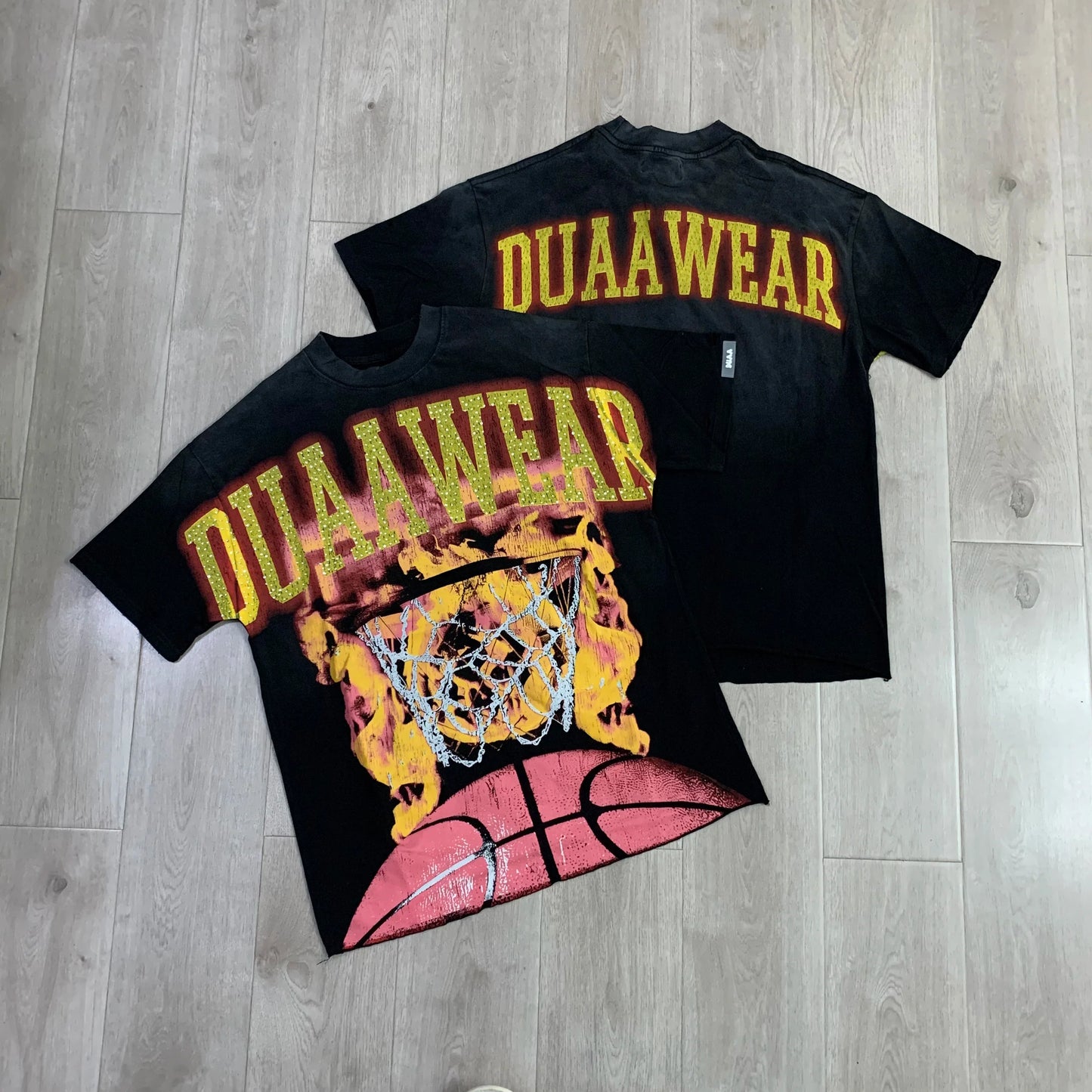 Car Letter Rhinestone Washed Cotton Short Sleeve Tshirts for Men and Women Harajuku Hip Hop Loose Shinning Diamond Tees Oversize