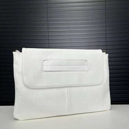 Ladies' Fashion Business High Capacity Glove Bag Soft Leather Document Storage Shoulder Bag