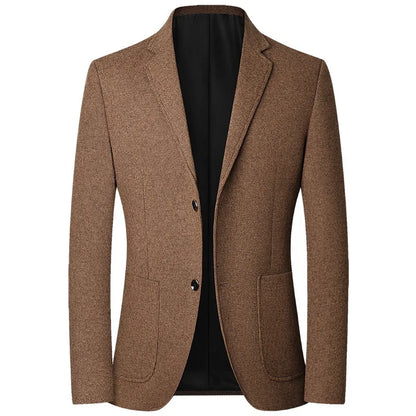 2025 Spring and Autumn New Six Color Checkered Non-iron  Suit Jackets for Men, Royal Blue Casual Blazer Masculino /blazer Hombre