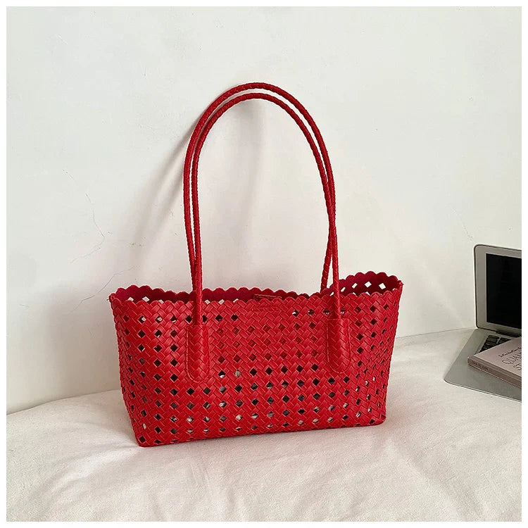 Fashion Woman Shoulder Bags for Women 2026 Brand Luxury Designer Bag Female Totes Purses Ladies Woven Shoulder Handbag Summer