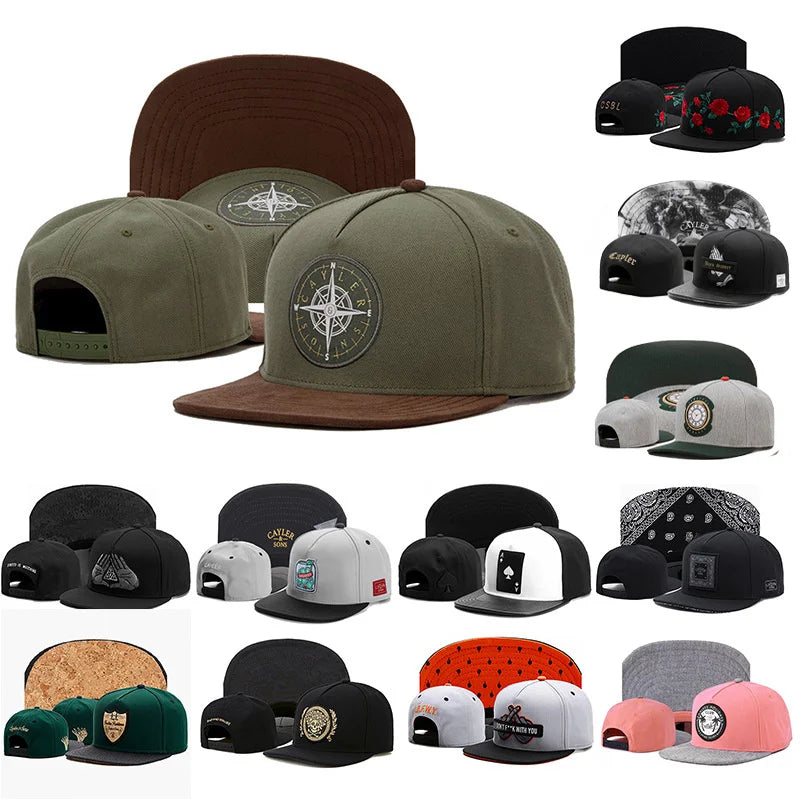 New Hot Sales Embroidered Baseball Hat Men Women Cotton Flat Edge Sunshade Outdoor HipHop Trucker Hat Snapback Dad Hat Gorras
