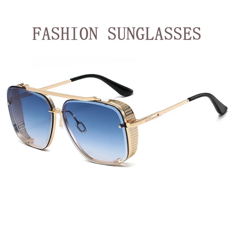 2025 Steampunk Sunglass Men Vintage Square Sunglasses Women Trendy Retro Punk Fashion Glasses Gafas De Sol Hombre Luxe Zonnebril