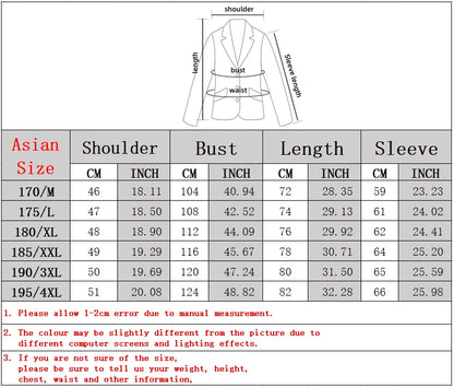 2025 Spring and Autumn New Six Color Checkered Non-iron  Suit Jackets for Men, Royal Blue Casual Blazer Masculino /blazer Hombre