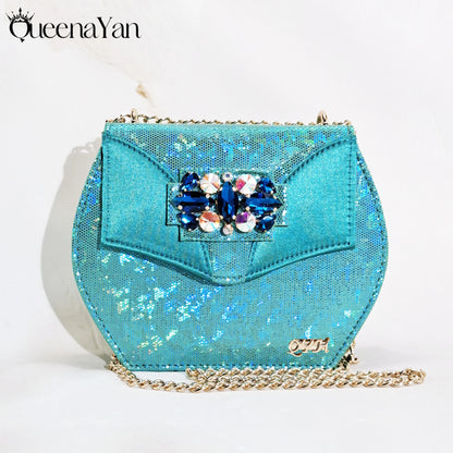 Newest Italian Design Special Synthetic Fabrics Women's Matching Shoe and Bag Set High Heel for Weddings and Parties