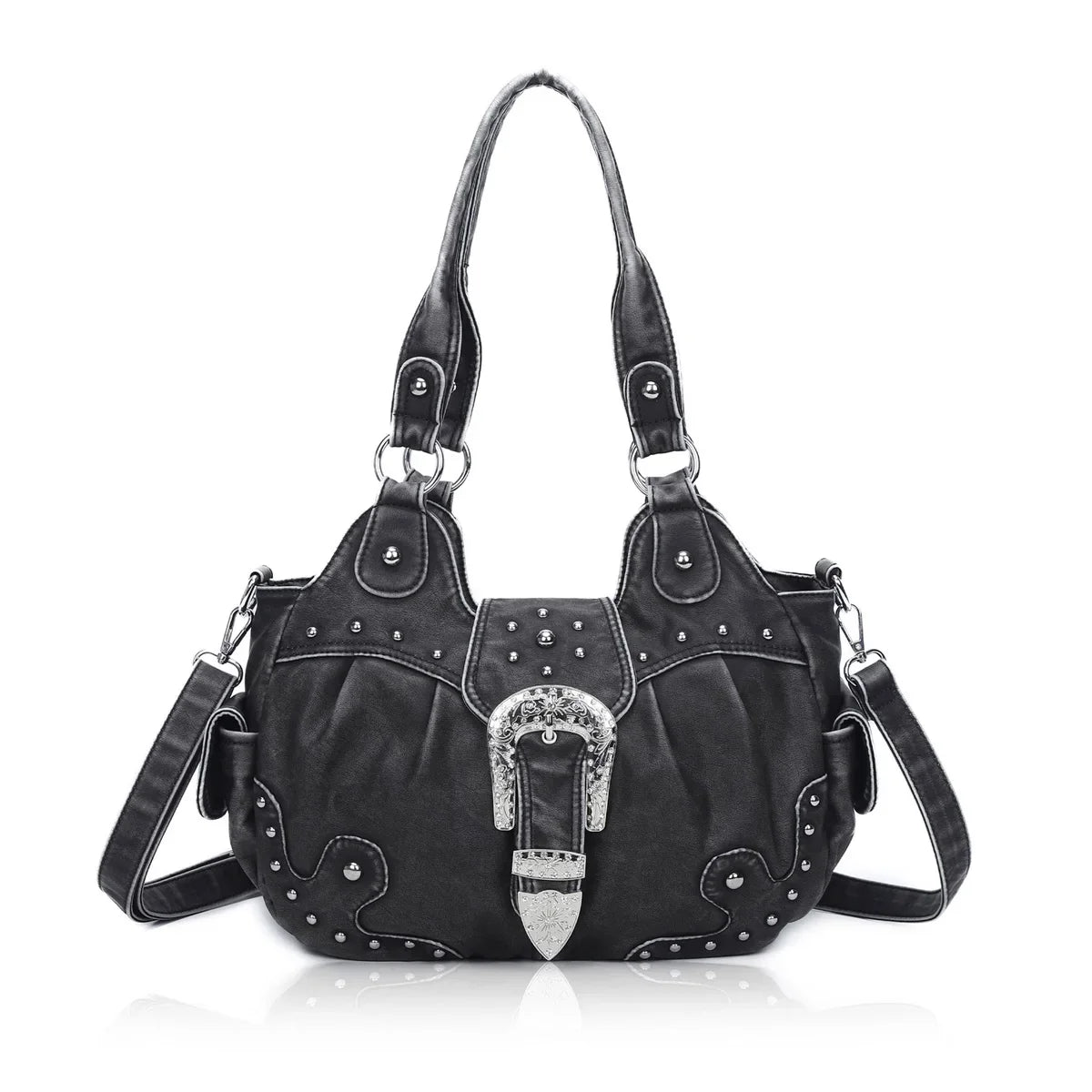 Women Handbag Leopard Top-handle Shoulder Bag PU Dumpling Pack Multi-pockets Shoulder Bags Phone Money Pack