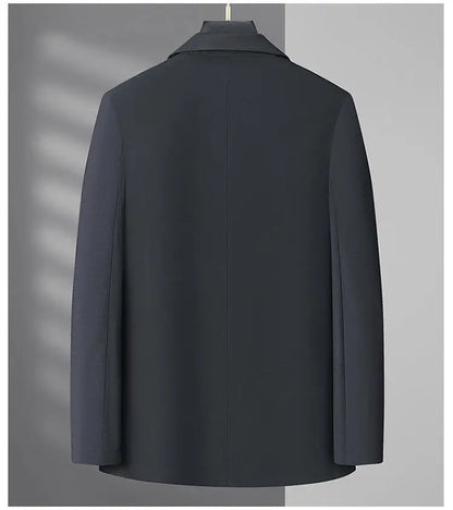 2025 Summer Ice Silk Thin Sunscreen Suit Jackets for Men Classic Business Casual Blazers Wedding Social Dress Coat Men Clothing