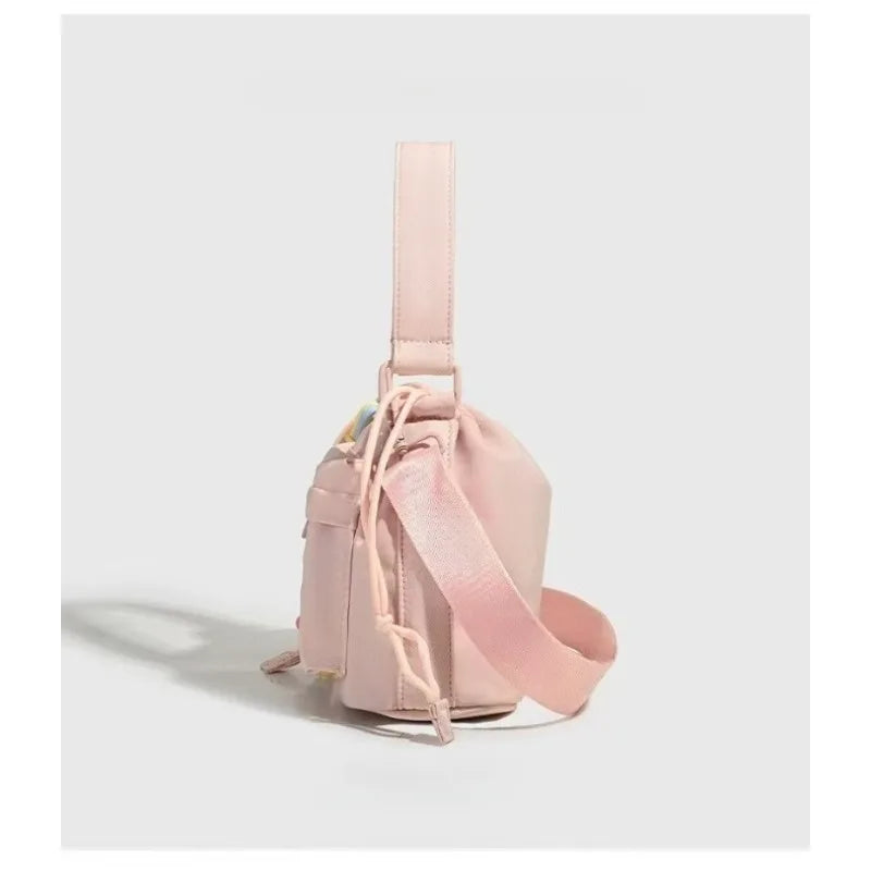 New fashionable and versatile women's crossbody bag, simple and casual shoulder bag, women's small backpack, nylon cloth bag