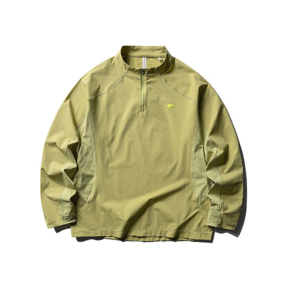 Man Quick-Dry Long Sleeve Shirt - Breathable, Anti-Odor, UPF Sun Protection with Raglan Sleeve Unisex Outdoor Jacket