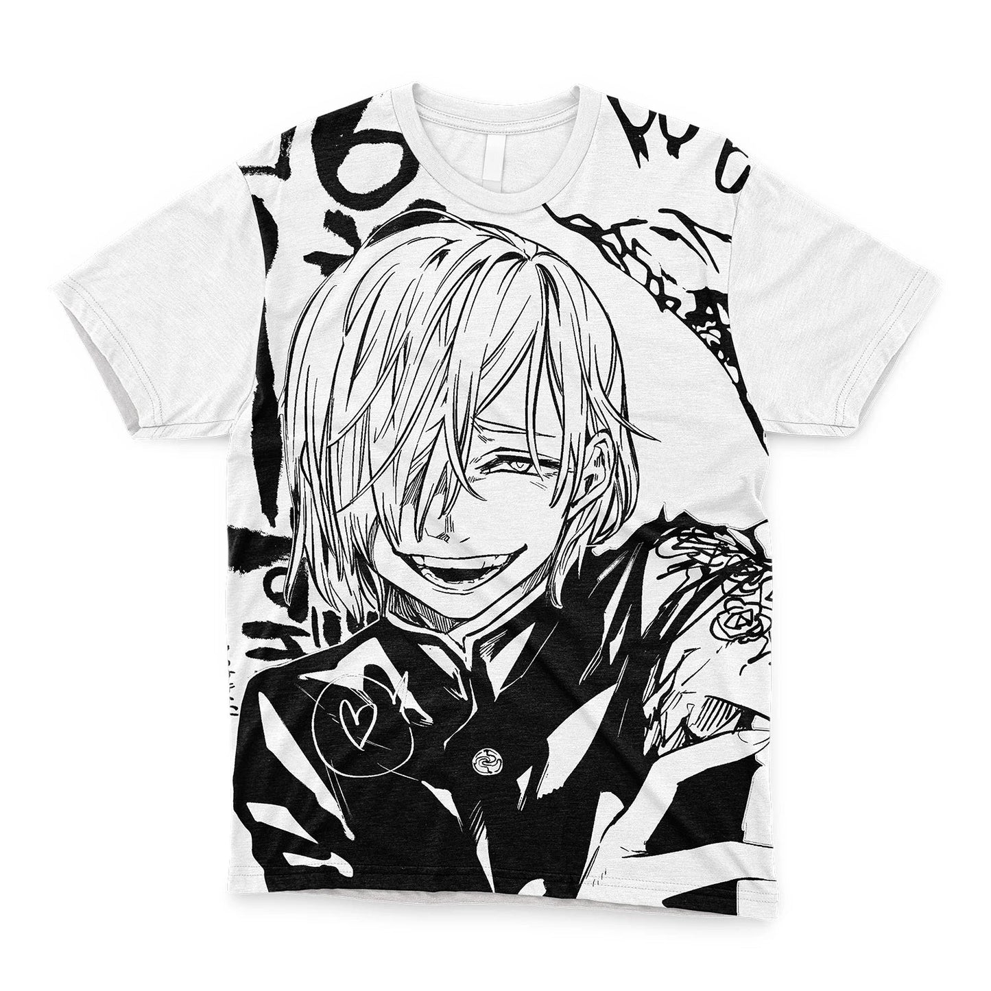 Japanese Anime Jujutsu Kaisen Gojo Satoru T Shirt Otaku Harajuku Style Casual Sports Tops Trendy Japan Cartoon Men's T-shirts