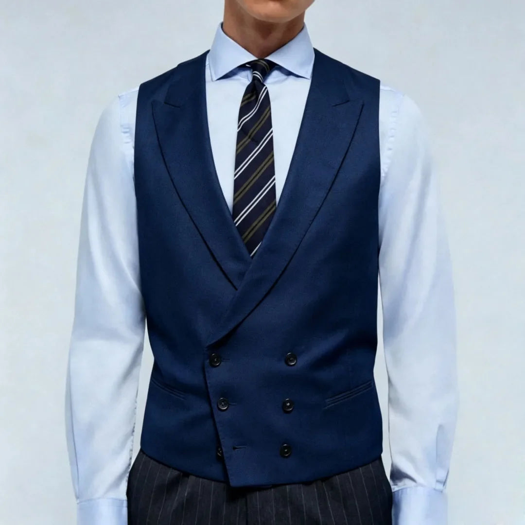Men Vest Pink Double Breasted With Lapel Solid Waistcoat For Wedding Banquet Business Work Office Casual Daily Men Suit Vest