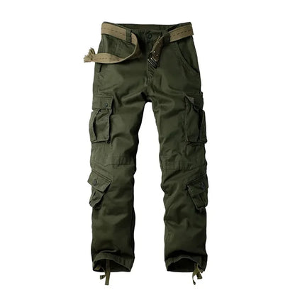 Multi-Pocket Work Pants Men Midweight Field Training Trousers Autumn 1/2Pcs Casual Cargo Pants Outdoor Tactical Hiking Trousers