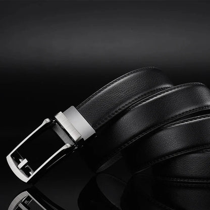 Men Belt Top Quality Cow Genuine Leather Men's Belt Cowhide Strap for Male Automatic Buckle Belts for Men Alloy Buckle Belt