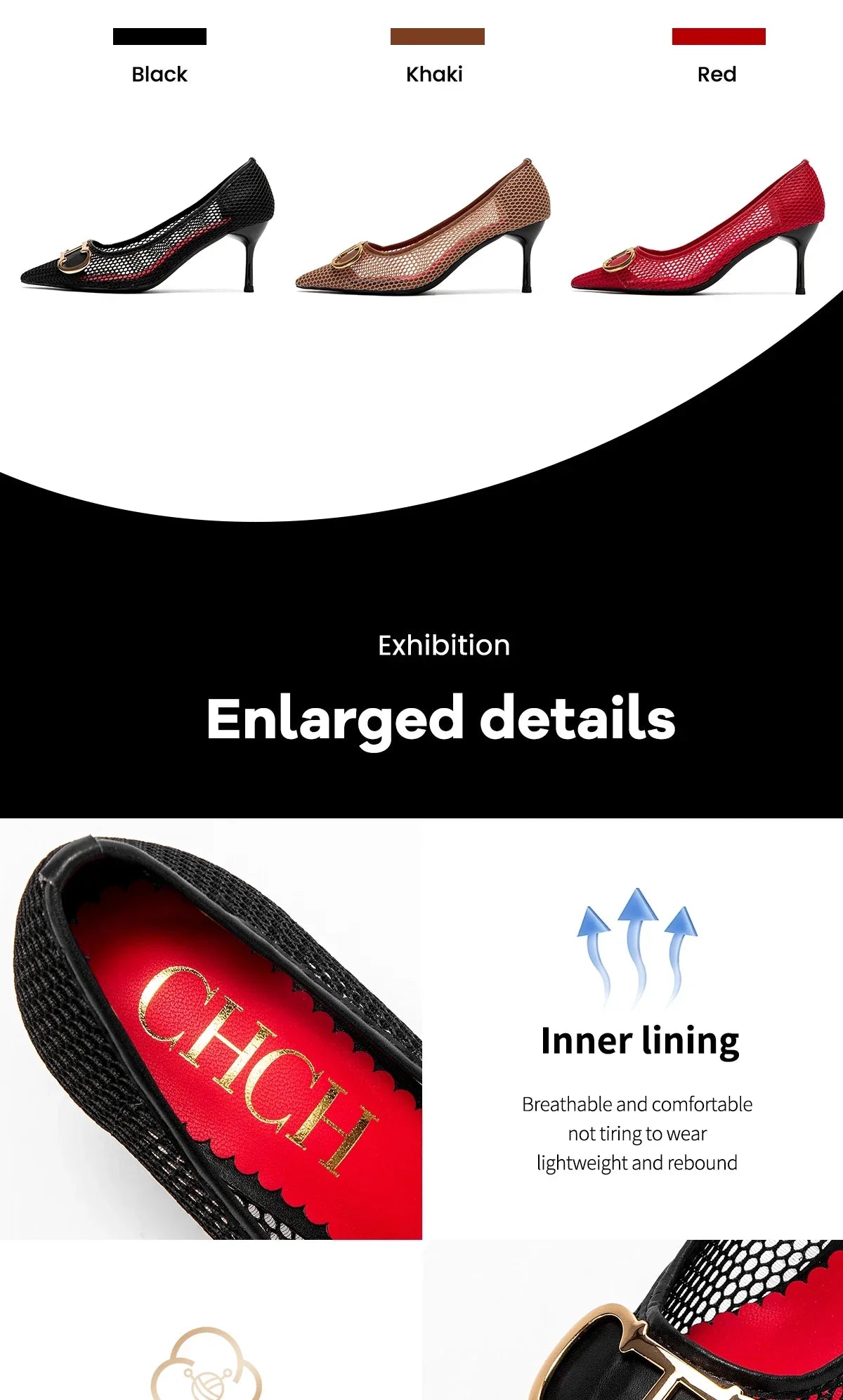 High Heels Red 2025 Spring New Hollow Business Women's Shoes 7cm Red Evening Shoes net