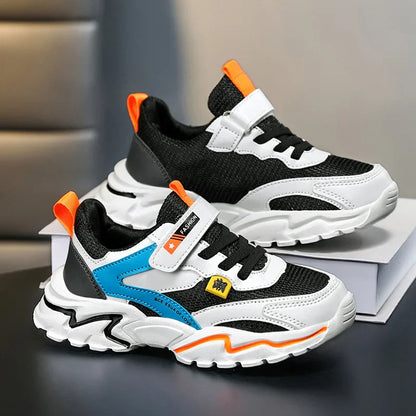 Boys' Summer Mesh Breathable Sneakers Anti-Skid Outdoor Tennis Shoes for Children Sport Running Size 28-39