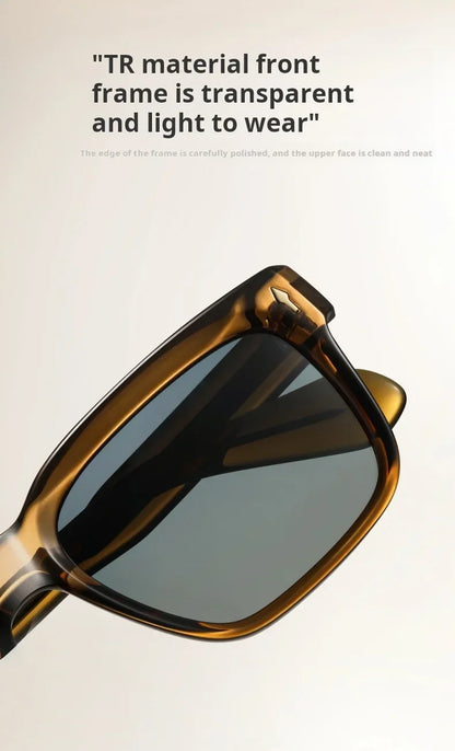 New Retro Square Polarized Men and Women Sunglasses Fashion Trend Big Size Driving Travel UV Protective Glasses