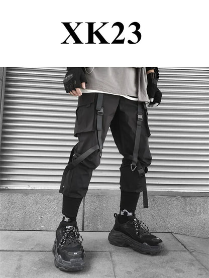 Mens Techwear Sweatpants Y2K Streetwear Jogging Pants Men Hip Hop Street Dance Casual Trousers Vintage Cargo Pant Pantalon Homme