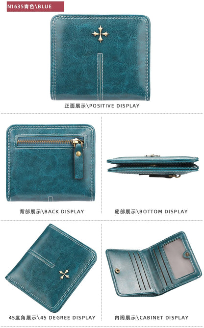 Nouveau Mini Portefeuille Femme Mince Mode Féminine Petits Portefeuilles Fermeture Éclair Cuir PU Qualité Porte-Monnaie Femme Porte-Cartes