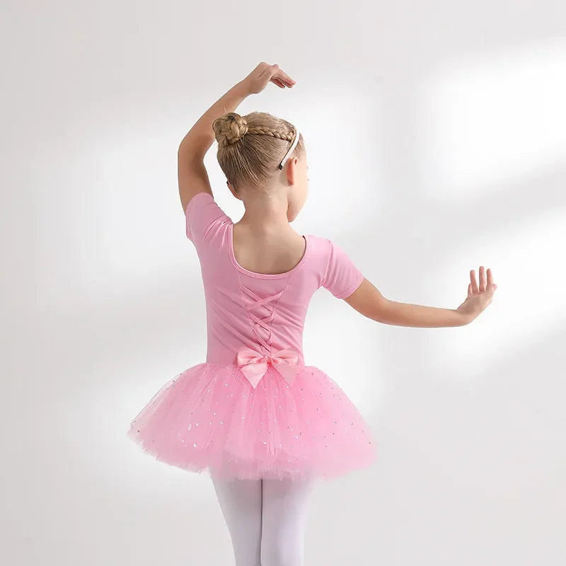 Children's Dance Costume Girl Dress Tutu Outfit Vestido Girls Clothes Ballet Leotard Robe Fille Summer Ballet Skirt Baby Dresses