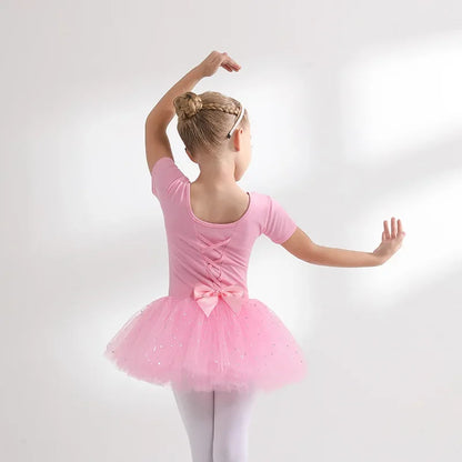 Children's Dance Costume Girl Dress Tutu Outfit Vestido Girls Clothes Ballet Leotard Robe Fille Summer Ballet Skirt Baby Dresses
