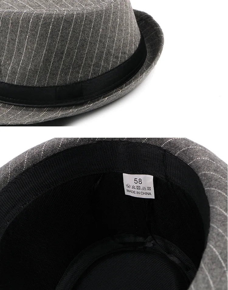 Spring Summer Wool Wedding Hat for Mid-Aged Men Couple Fashion Autumn Winter Party Plaid Luxury Design Jazz Hat Fedora Hat Women