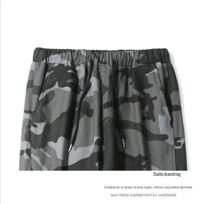 New Korean Fashion Style Casual Pants Men Cotton Cargo Trousers Male Plus Size Camouflage Streetwear Y2K Harem Jogger Camo Trend