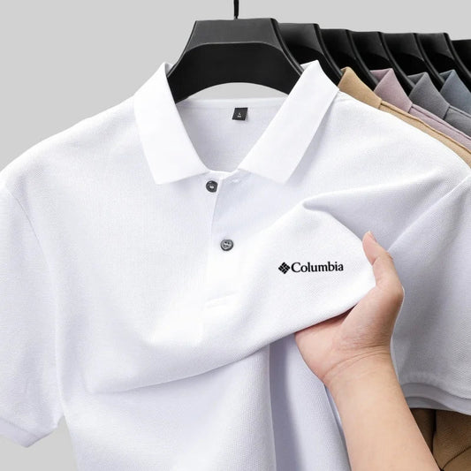 100%  cotton luxury custom brand exquisite embroidery short sleeve summer men's high-end comfortable polo shirt solid color top
