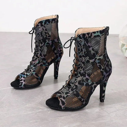 High Heels Women's Sandals New Open Toe Casual Latin Dance Shoes Girls' Ballroom Sandals Large Dance High Heels Women's Shoes 43