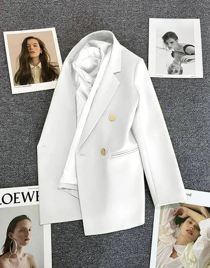 Women's Casual  Jaet Coat 22 Colors Small Suit Outerwear Long Sve Commute Sle Pure Color Spring Season