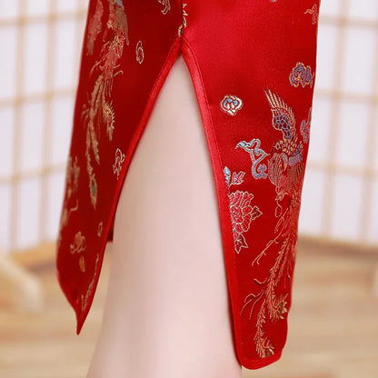 Fashion Children's Cheongsam Modern Girls Dresses Summer Baby Party Qipao Princess Clothing Chinese Style Girl Dress Vestidos