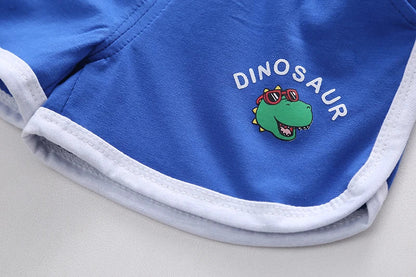 Toddler Baby Boy Girl Clothing Sets Summer Casual Infant Cute Animal Modeling 2pcs Outfits Cotton T-shirt+Shorts Kids Tracksuit