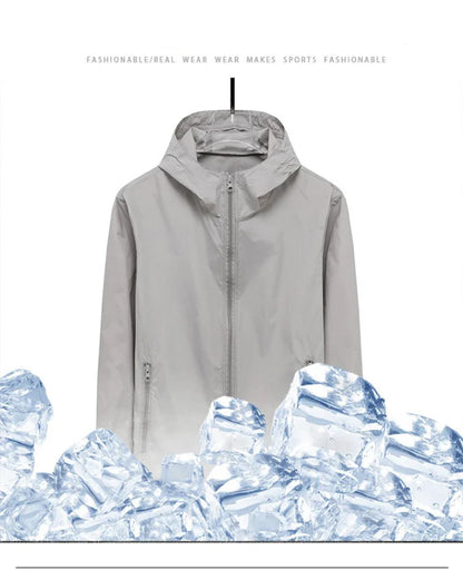 1pcs Breathable Ice Silk Hiking Jacket Outerwear Coat Camping Sun Protection Fishing Hunting Clothe Quick Dry Sunscreen Clothing