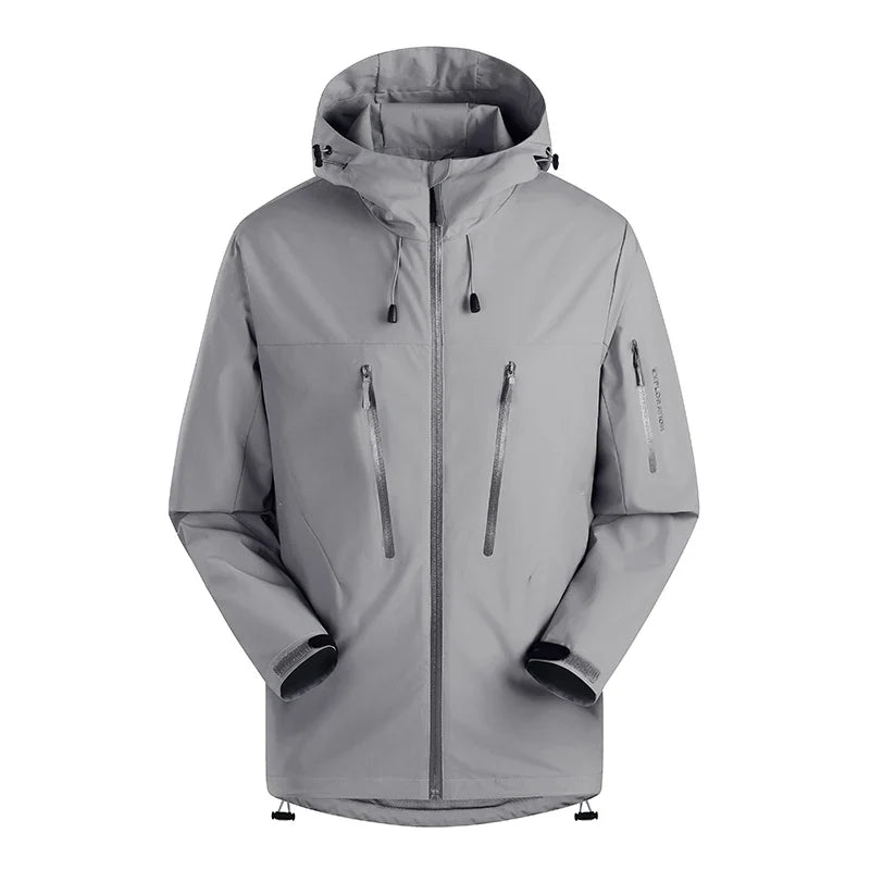 Spring New Men's Mountaineering Jacket Windproof and Waterproof Fabric Fashion Hip Hop Design Casual Oversize Outdoors Coat