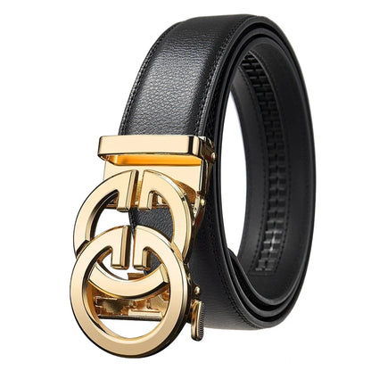 Men's Belt Genuine leather belt Man's high quality luxury business automatic belt Adjustable designer belt for men