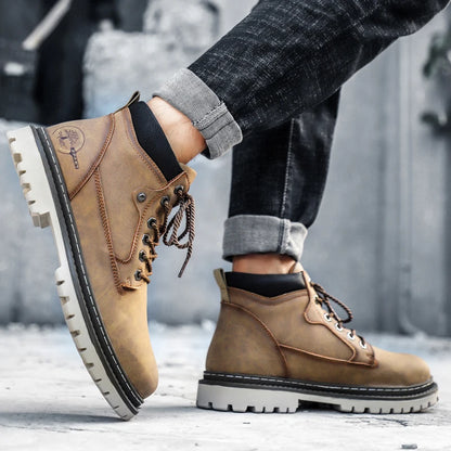 Brand Men Super Warm Snow Boots Winter Men's Ankle Boots Waterproof Short Outdoor Sneakers Autumn Men's Motorcycle