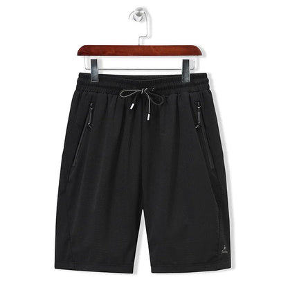 Large Men's Shorts Mesh Elastic Summer Breeches 8XL 6XL Big Size Clothing Nylon Black Grey Spandex Sweat Shorts Plus Size Shorts