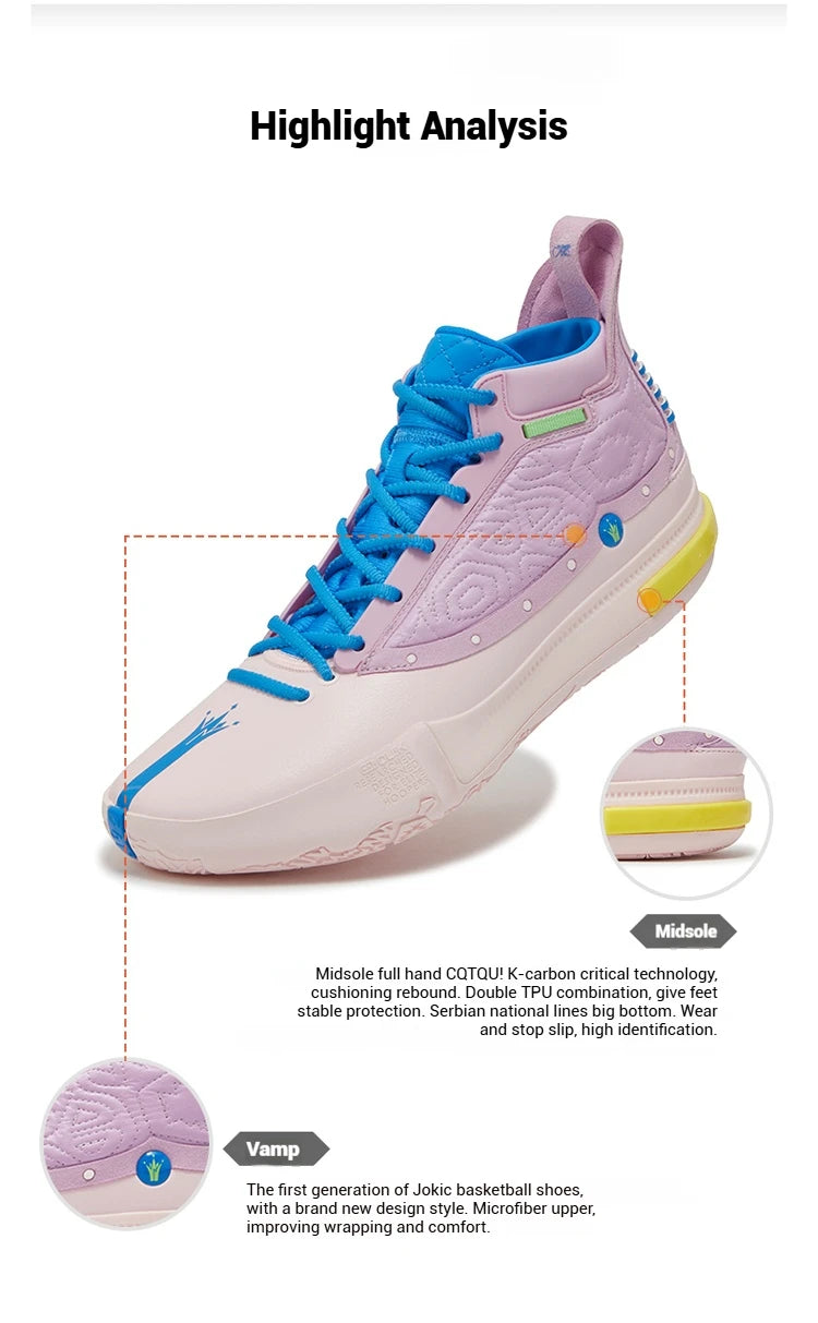 Joker 1 Men Basketball Shoes New Leather Breathable Shock-Absorbing Non-slip Wear-resistant Male Sneakers 672511104F
