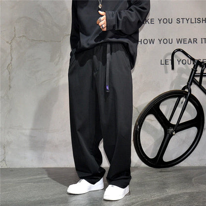 Japanese Vintage Casual Baggy Pants Mens Clothing High Quality Trend Straight Pants Fashion Loose Trousers Streetwear Pants Male
