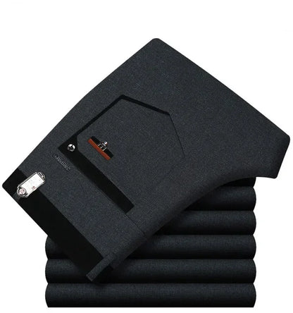 Men's Suit Pants High Quality Summer Men Dress Pants Straight Business Mens Formal Pants Big Size Classical Trousers