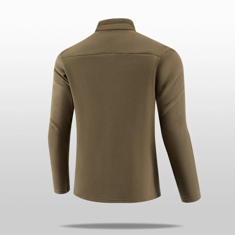 New Men's Autumn/Winter Outdoor Skiing Running Warm Thick Long Sleeve Base Shirt Fashion Casual Fitness Jacket T-Shirt Tops