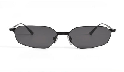Fashion New Polygon Pure Titanium Outdoors Sun Protection Sunglasses High-quality Ultra Light Frame Support Prescription Lenses