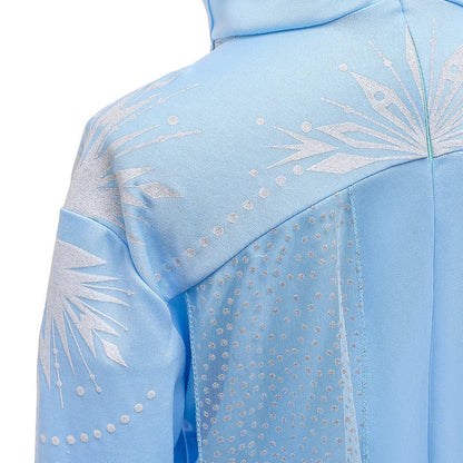 2025 Girls Dress Elsa 2 Kids Princess Cosplay Costume Fancy Children Gowns Vestidos Snow Queen Girl Carnival Costume