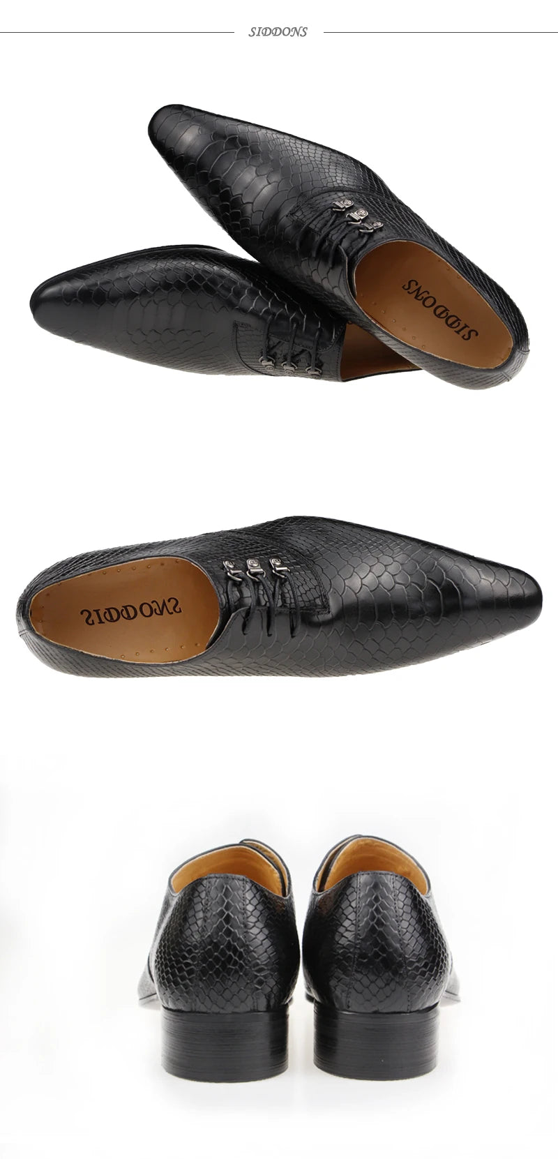Men's Casual Dress Shoes Classic Oxfords Formal Modern Business Shoes Social Male Wedding Dress Sapato Loafer Serpentine Print