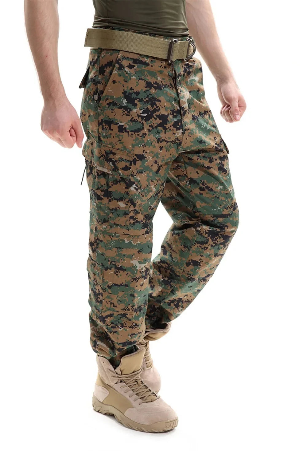 Men's Uniform Camouflage Tactical Multicam Cargo Pants Army Combat Long Trousers Fisthing Climbing Hunting Pants