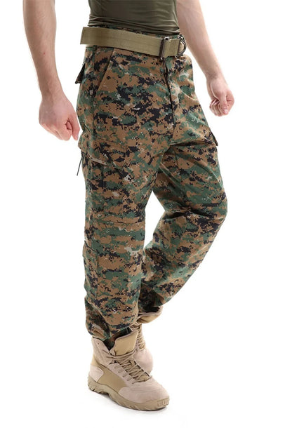 Men's Uniform Camouflage Tactical Multicam Cargo Pants Army Combat Long Trousers Fisthing Climbing Hunting Pants