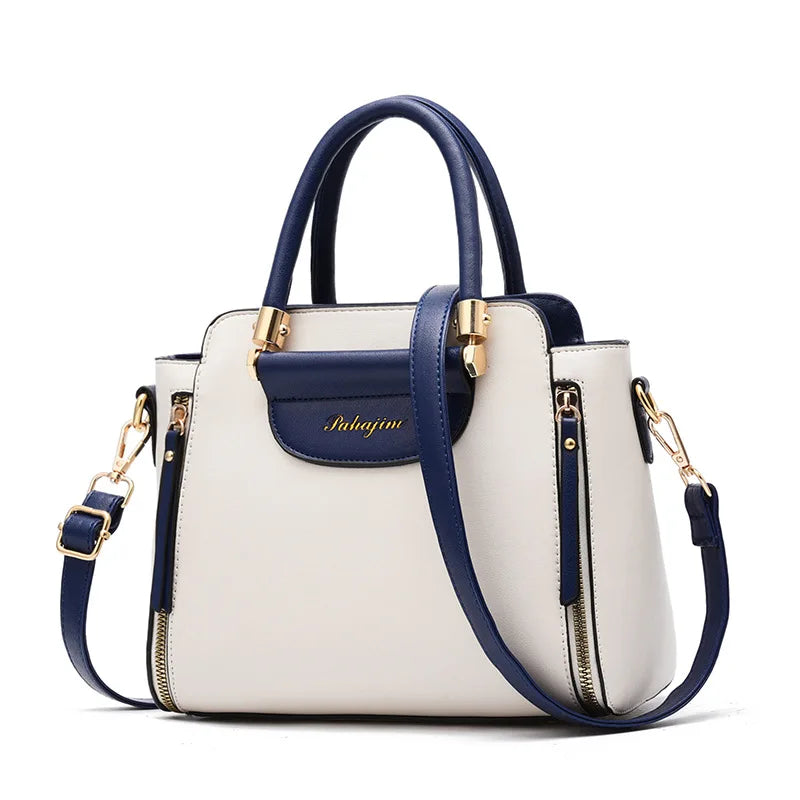 Women's Bags 2025 New Fashion Color Hit Handbag European and American Shoulder Crossbody Simple Elegant Office Wallet